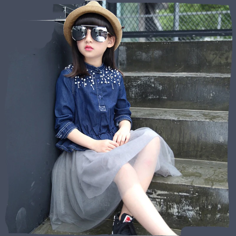 girls clothes 7 years dress for girl kids 110~160 teenage dresses 2017 spring denim
girls clothes 7 years dress for girl kids 110~160 teenage dresses 2017 spring denim