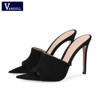 Vangull Big Size 34-43 New Flock Women Slippers Pointed Toe Super High Heel Shoes Woman Party Outside Ladies Shoes
Vangull Big Size 34-43 New Flock Women Slippers Pointed Toe Super High Heel Shoes Woman Party Outside Ladies Shoes