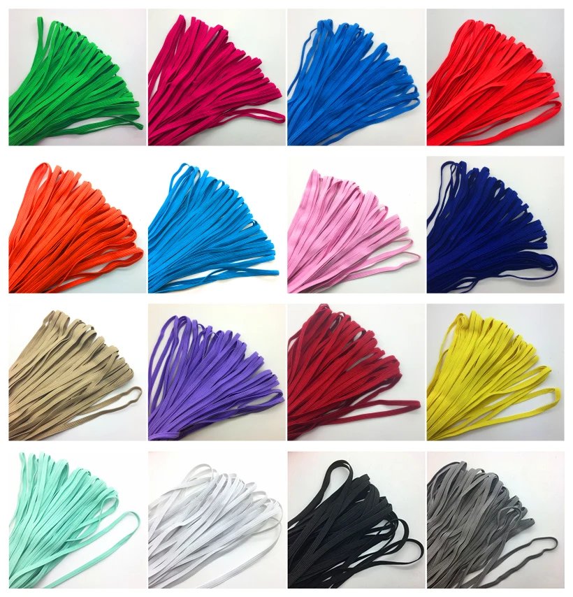 5yards/lot 1/4" 6mm Elastic Ribbon Multirole Thickening Satin Elastic Band Trim Sewing Spandex Lace Trim
5yards/lot 1/4" 6mm Elastic Ribbon Multirole Thickening Satin Elastic Band Trim Sewing Spandex Lace Trim