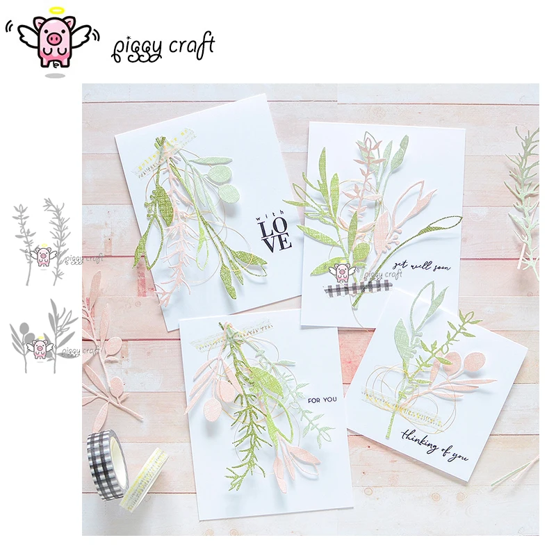 Piggy Craft metal cutting dies cut die mold Leaf branch decoration Scrapbook paper craft album card punch knife art cutter die
Piggy Craft metal cutting dies cut die mold Leaf branch decoration Scrapbook paper craft album card punch knife art cutter die
