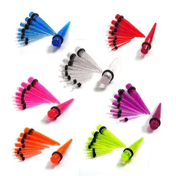 Mix Lot Piercing Jewelry 126Pcs/lot Acrylic Ear Tapers Ear Expander Stretchers Plugs And Tunnels Ear Tragus Piercing Jewlery
Mix Lot Piercing Jewelry 126Pcs/lot Acrylic Ear Tapers Ear Expander Stretchers Plugs And Tunnels Ear Tragus Piercing Jewlery