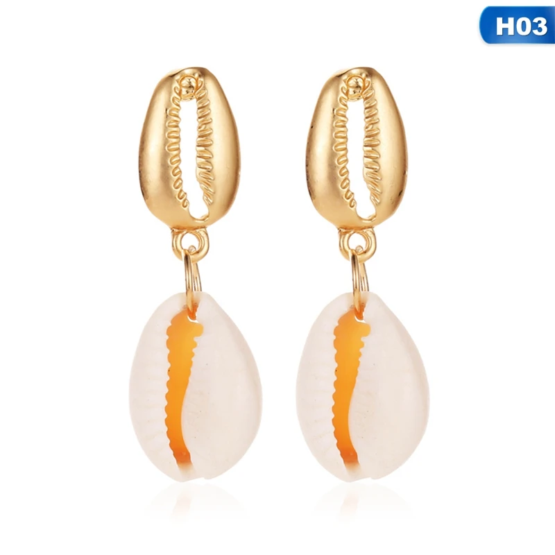 1Pair Unique Classical Colorful Shell Long Drop Earrings Women GirlJewelry European Bohemia White Conch Dangle Earrings
1Pair Unique Classical Colorful Shell Long Drop Earrings Women GirlJewelry European Bohemia White Conch Dangle Earrings