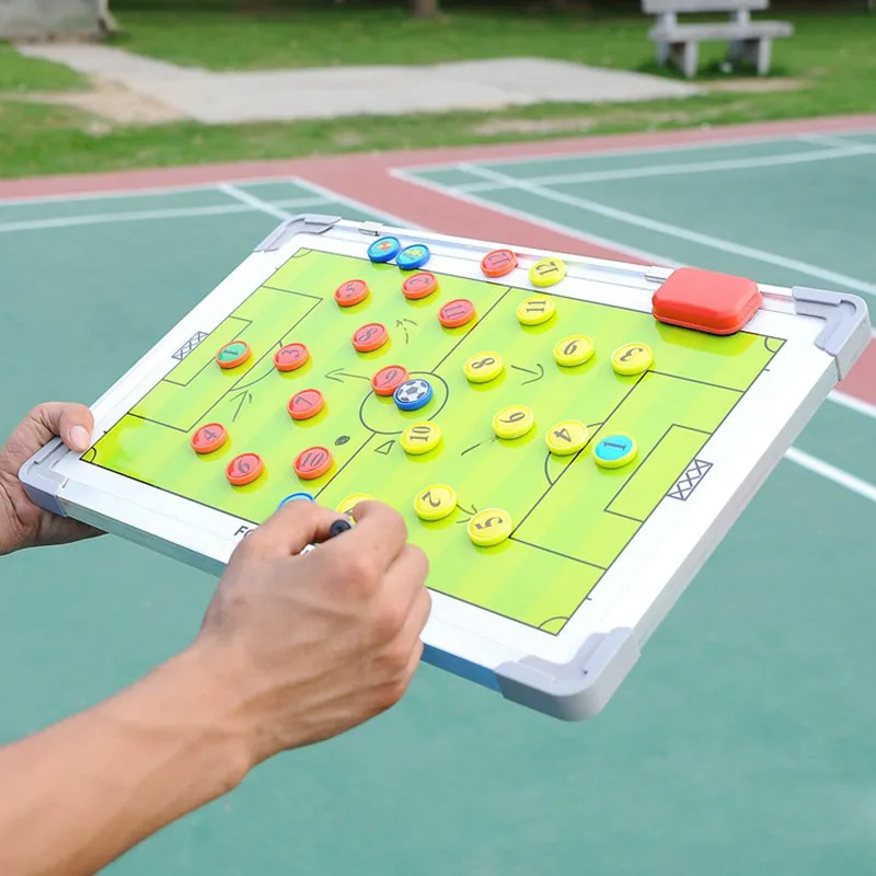 PortableTrainning Assisitant Equipments Football Soccer Tactical Board Fold Leather Useful Teaching Board Football accessories
PortableTrainning Assisitant Equipments Football Soccer Tactical Board Fold Leather Useful Teaching Board Football accessories