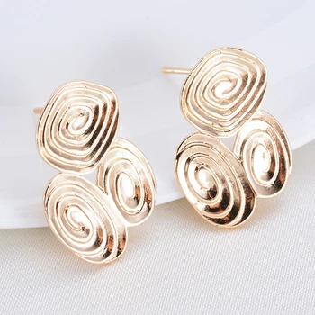 Stud Earrings Post with Hanger Connectors Brass Metal Findings DIY Quality 24K Gold Color Dangle Earrings Making
Stud Earrings Post with Hanger Connectors Brass Metal Findings DIY Quality 24K Gold Color Dangle Earrings Making