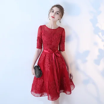 Classic Red Women Toast Clothing Summer Sexy Lace Slim Cheongsam Half Sleeve Flower Evening Party Dresses Celebrity Banquet Gown
Classic Red Women Toast Clothing Summer Sexy Lace Slim Cheongsam Half Sleeve Flower Evening Party Dresses Celebrity Banquet Gown
