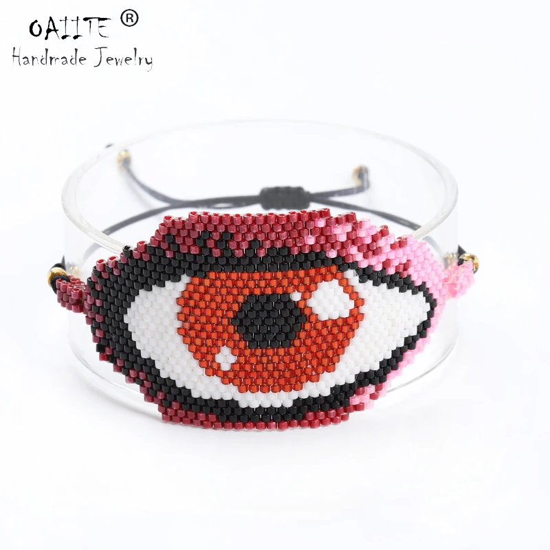 OAIITE Red Turkey Evil Eye Bracelet&Bangle For Women Handmade MIYUKI Eye Jewelry Rope Chain Delicas Bead Bracelet Lucky Pulsera
OAIITE Red Turkey Evil Eye Bracelet&Bangle For Women Handmade MIYUKI Eye Jewelry Rope Chain Delicas Bead Bracelet Lucky Pulsera