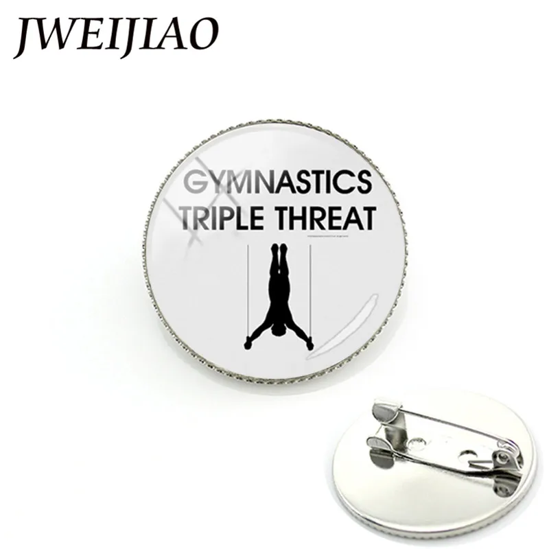 JWEIJIAO Fashion Glass Cabochon Silver Gymnastics Triple Threat Brooch Tumble On Physical Jerks Badge Sporty Jewelry Gift GY140
JWEIJIAO Fashion Glass Cabochon Silver Gymnastics Triple Threat Brooch Tumble On Physical Jerks Badge Sporty Jewelry Gift GY140