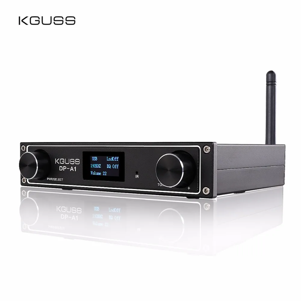 KGUSS DP-A1 TAS5352A Desktop Audio Amplifier CSR64215 Bluetooth 4.2/USB/Fiber/Coax/AUX Input 24BIT 192KHz 120W*2 APTX
KGUSS DP-A1 TAS5352A Desktop Audio Amplifier CSR64215 Bluetooth 4.2/USB/Fiber/Coax/AUX Input 24BIT 192KHz 120W*2 APTX