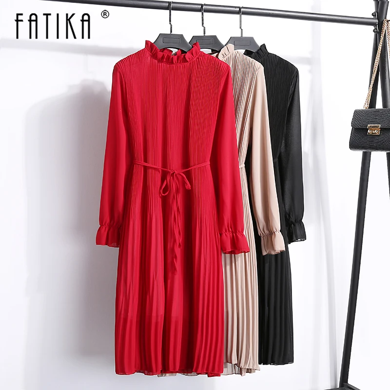 FATIKA Chiffon Dress Stand Neck Floral Print Dress Ruffles Long Sleeve Elegant Dresses With Sashes For Women Spring SummerS-XXL
FATIKA Chiffon Dress Stand Neck Floral Print Dress Ruffles Long Sleeve Elegant Dresses With Sashes For Women Spring SummerS-XXL