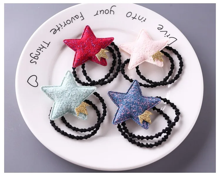 Boutique 20pcs Fashion Cute Glitter Crown Star Elastic Hair Bands Solid Felt Star Hair Ties Ponytail Holder Hair Accessories
Boutique 20pcs Fashion Cute Glitter Crown Star Elastic Hair Bands Solid Felt Star Hair Ties Ponytail Holder Hair Accessories