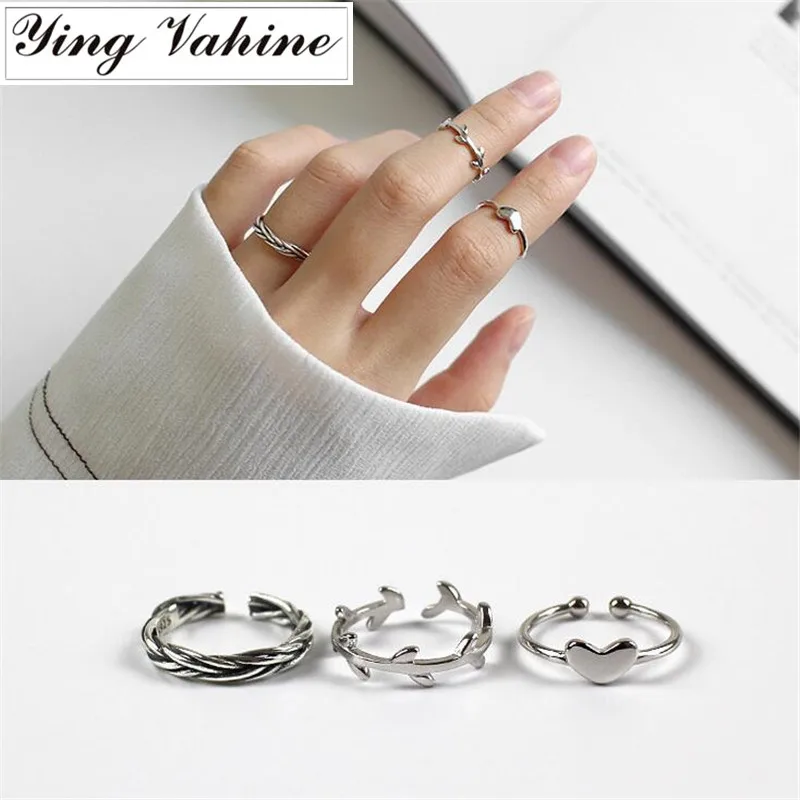 Authentic 925 Sterling Silver Jewelry Twisted Shape Leaves Heart-shaped Knuckle Open Rings Tail Ring Adjustable
Authentic 925 Sterling Silver Jewelry Twisted Shape Leaves Heart-shaped Knuckle Open Rings Tail Ring Adjustable