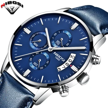 2018 Blue Men Watch Waterproof Top Brand Chronograph Watches Leather Strap Quartz Wristwatches Luxury Business Watch Men
2018 Blue Men Watch Waterproof Top Brand Chronograph Watches Leather Strap Quartz Wristwatches Luxury Business Watch Men
