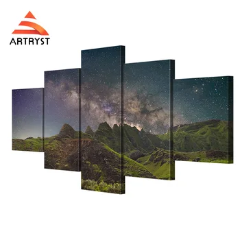 Galaxy Meteor Green Mountain HD Print On Canvas Modern Home LivingRoom Quadros Decor 5 Panel Modular View Canvas Painting ZJ3568
Galaxy Meteor Green Mountain HD Print On Canvas Modern Home LivingRoom Quadros Decor 5 Panel Modular View Canvas Painting ZJ3568
