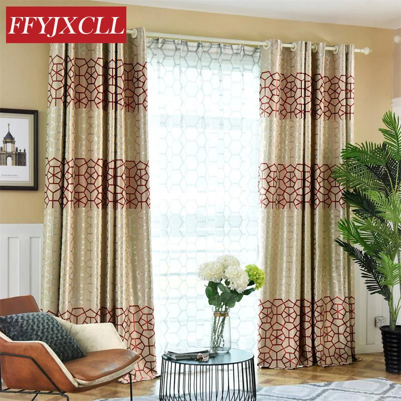 High Shading Curtains Double Sided Geometric Printed Jacquard Curtains for Living Room Bedroom Window Tulle for Kitchen
High Shading Curtains Double Sided Geometric Printed Jacquard Curtains for Living Room Bedroom Window Tulle for Kitchen