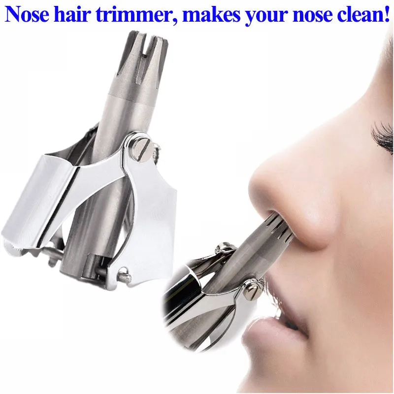 Nose Hair Trimmer Ear Portable Vibrissa Razor Manual Rhinothrix