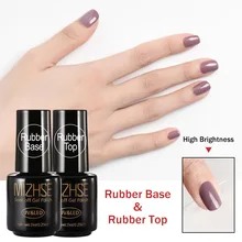 MIZHSE 2 шт./компл. базовый слой верхний слой набор грунтовка для ногтей гель для верхнего слоя УФ-гель для ногтей Lak Vernis Полупостоянный резиновы...(China)
