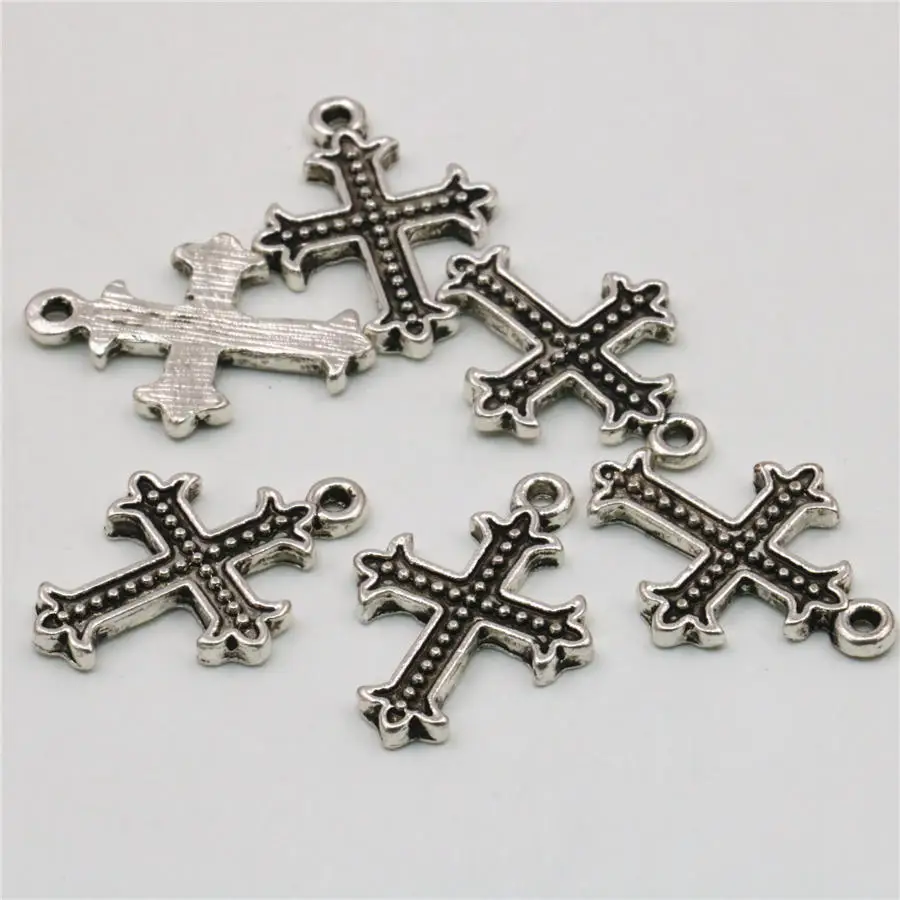 5PCS Lucky Cross Kaddish Accessories Copper Metal DIY Loose Finding Pendant For Necklace Women Jewelry Making Design 17x24mm
5PCS Lucky Cross Kaddish Accessories Copper Metal DIY Loose Finding Pendant For Necklace Women Jewelry Making Design 17x24mm