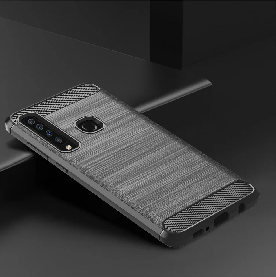 Luxury Cases For Samsung A9 2018 Case Silicon Shockproof Plain Carbon Fiber Cover for Case Samsung Galaxy A9 2018 TPU Coque (11)