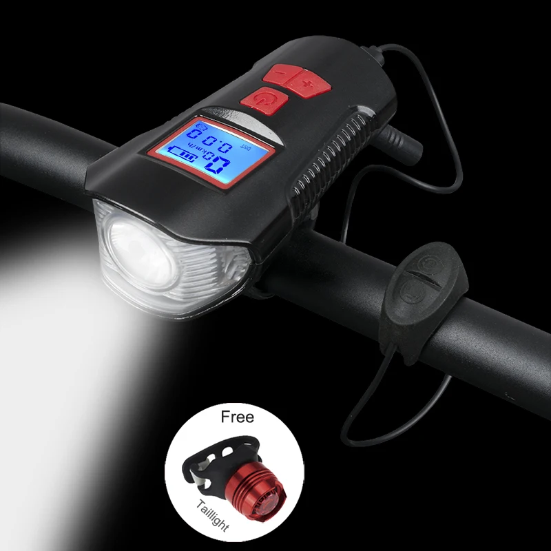 Bike Light Rechargeable USB MTB Bicycle Headlight Cycle Lights LED Flashlight for Bicycle Front Light Speedometer Horn 3 in 1
Bike Light Rechargeable USB MTB Bicycle Headlight Cycle Lights LED Flashlight for Bicycle Front Light Speedometer Horn 3 in 1