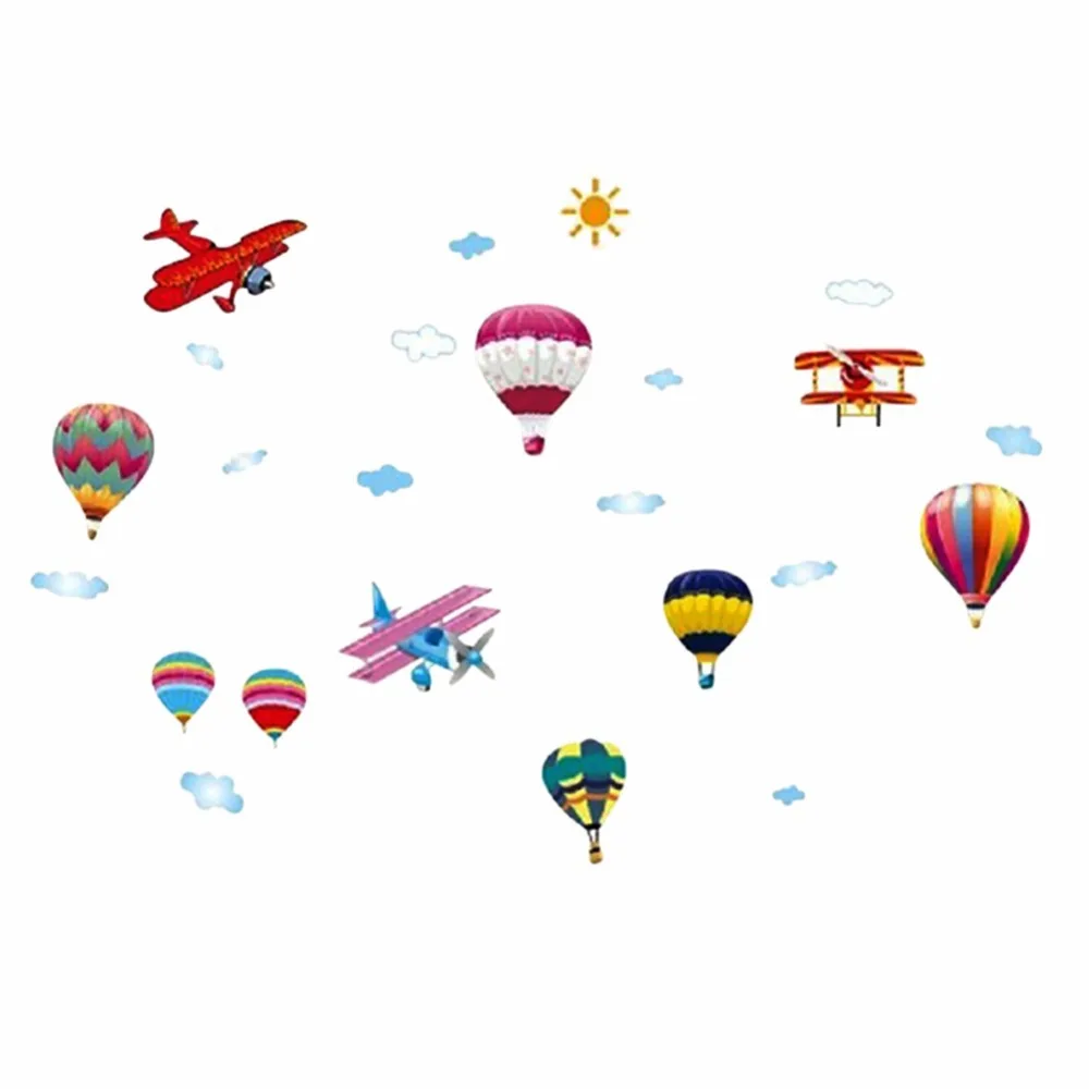 Image Hot air Balloon Decor For Home Vinyl Stickers Wall Stickers wall poster For Kids Rooms