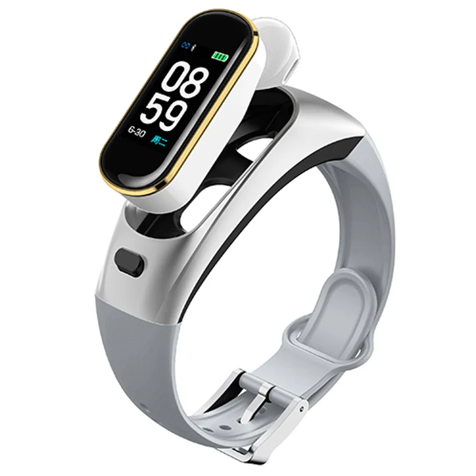 Fitness Smart Watch Men Women Wireless Earphone Bluetooth Heart Rate Monitor Pedometer Sport Bracelet Watch Band For Android IOS
Fitness Smart Watch Men Women Wireless Earphone Bluetooth Heart Rate Monitor Pedometer Sport Bracelet Watch Band For Android IOS