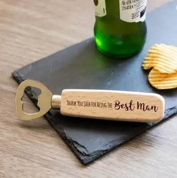 Personalized text name wedding Bottle Opener best man groomsman usher thank you Gifts Wood opener birthday Valentine's day gift
Personalized text name wedding Bottle Opener best man groomsman usher thank you Gifts Wood opener birthday Valentine's day gift