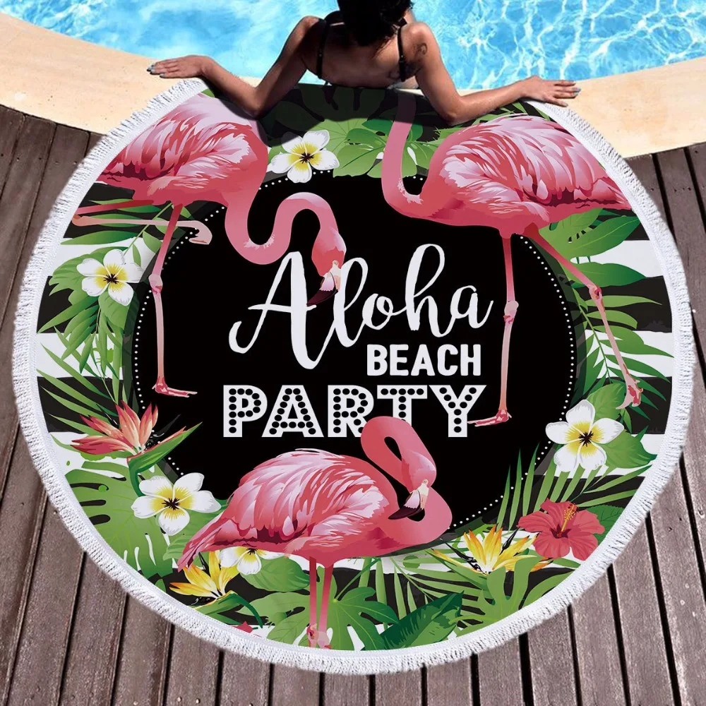 Flamingo Round Beach Towel With Tassel 500G Soft Microfiber 150cm Picnic Yoga Blanket Kids Pet Play Mat Wall Tapestry
Flamingo Round Beach Towel With Tassel 500G Soft Microfiber 150cm Picnic Yoga Blanket Kids Pet Play Mat Wall Tapestry