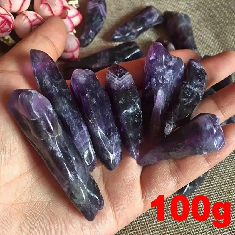 100g Natural Purple Amethyst Point Quartz Crystal Stone Mineral Specimen for Fish Tank Home Decor Gift
100g Natural Purple Amethyst Point Quartz Crystal Stone Mineral Specimen for Fish Tank Home Decor Gift