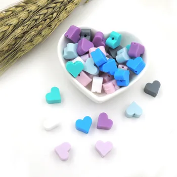 ASSORTED COLOR 100PCS 14mm food grade silicone bead heart love SHAPED bead Baby chew infant accessory washable SAFE SGS EA411
ASSORTED COLOR 100PCS 14mm food grade silicone bead heart love SHAPED bead Baby chew infant accessory washable SAFE SGS EA411