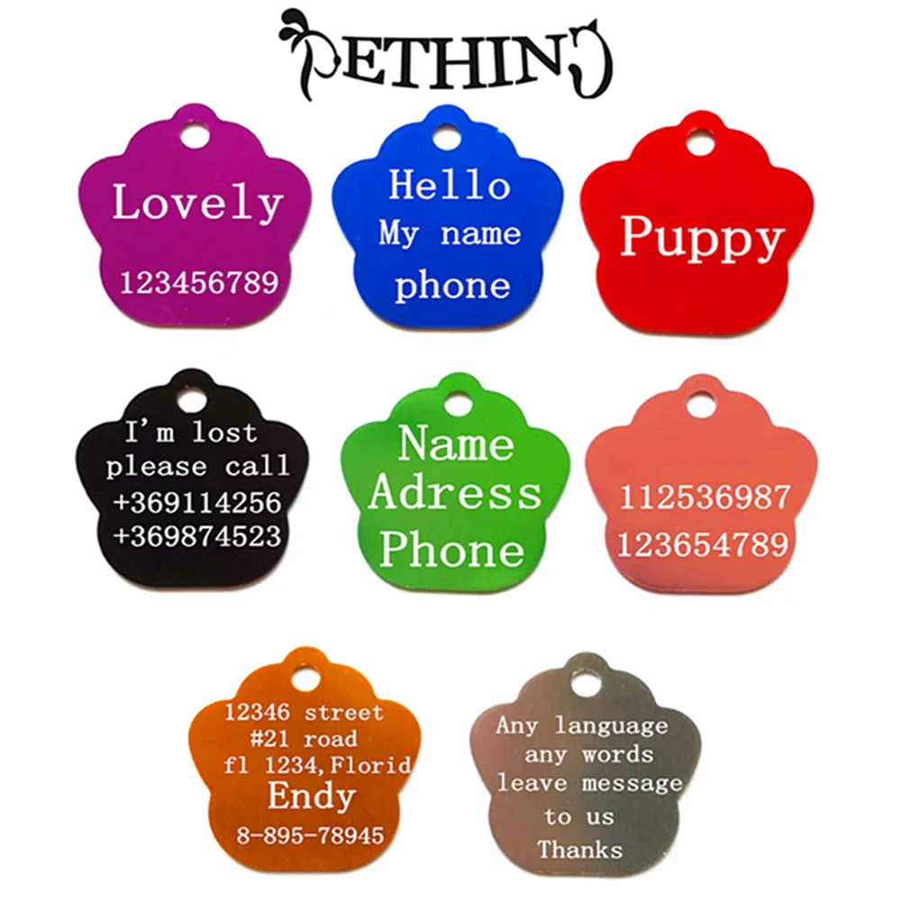 2pcs/lot Free Personalized engraving pet id tags dog cat tag dog identification customized name address telephone any text
2pcs/lot Free Personalized engraving pet id tags dog cat tag dog identification customized name address telephone any text