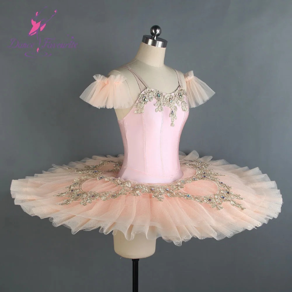Бледно розовая Новая профессиональная балетная пачка для девочек и женщин