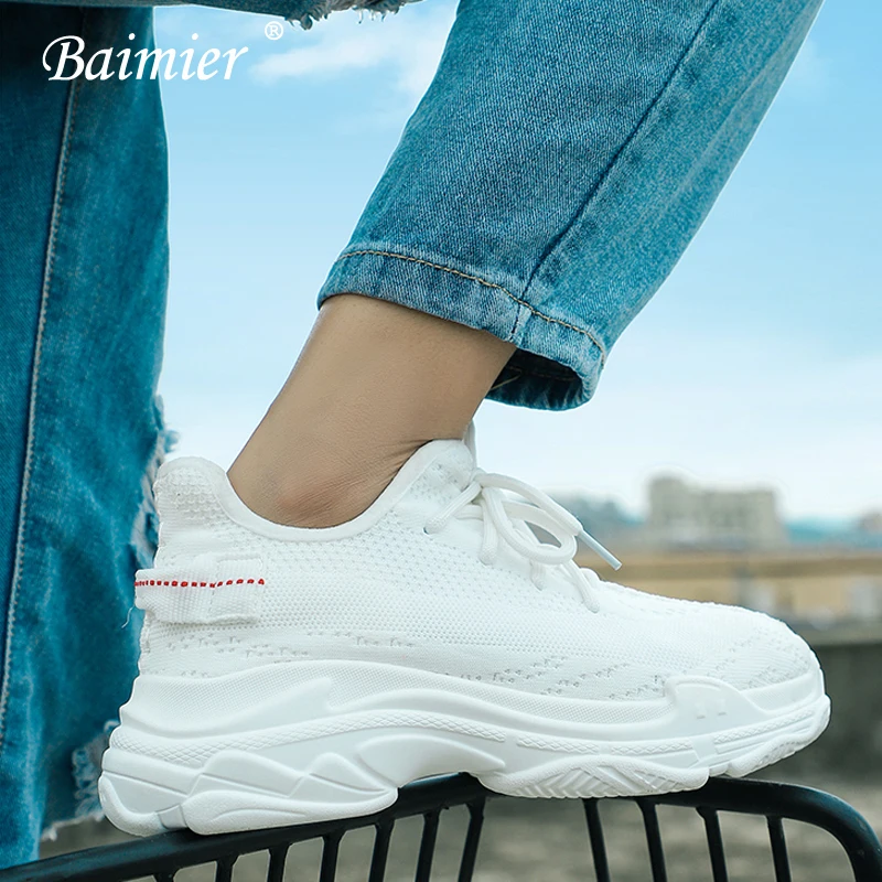 Baimier White Mesh Women Sneakers Lace Up Women Platform Shoes Low Heel Chunky Sneakers Women Street Style Walking Shoes Woman
Baimier White Mesh Women Sneakers Lace Up Women Platform Shoes Low Heel Chunky Sneakers Women Street Style Walking Shoes Woman