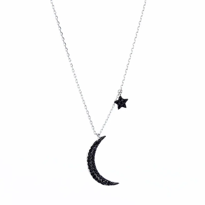 Fashion Jewelry Bohemia Moon Star Pendant Necklace For Women Silver Color Zircon Choker Necklace Gifts For Girls
Fashion Jewelry Bohemia Moon Star Pendant Necklace For Women Silver Color Zircon Choker Necklace Gifts For Girls