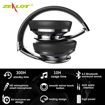 ZEALOT B22 Wireless Headphones Bluetooth 4.2 3D Anti-noise Sports Running Headset Support AUX Playback For PC / Mobile phone/ TV
ZEALOT B22 Wireless Headphones Bluetooth 4.2 3D Anti-noise Sports Running Headset Support AUX Playback For PC / Mobile phone/ TV