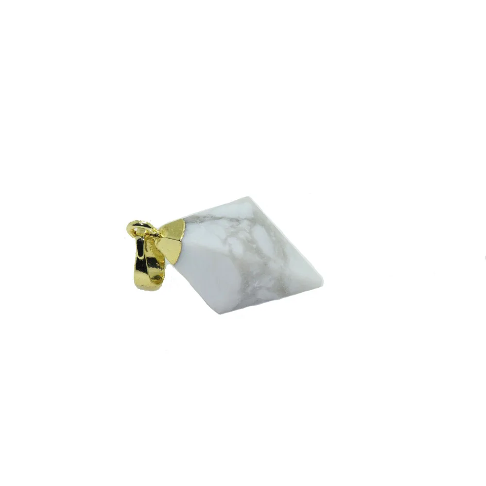 5pcs 4 Faceted Natural stone Square Pendant tetrahedron women marble white howlite gold point pendant for girl necklace
5pcs 4 Faceted Natural stone Square Pendant tetrahedron women marble white howlite gold point pendant for girl necklace