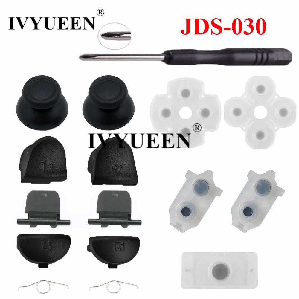IVYUEEN R2 L2 Buttons Thumb Sticks for Playstation 4 Dualshock 4 PS4 Pro Slim Controller JDS-040/030/001/011 Conductive Rubber
IVYUEEN R2 L2 Buttons Thumb Sticks for Playstation 4 Dualshock 4 PS4 Pro Slim Controller JDS-040/030/001/011 Conductive Rubber