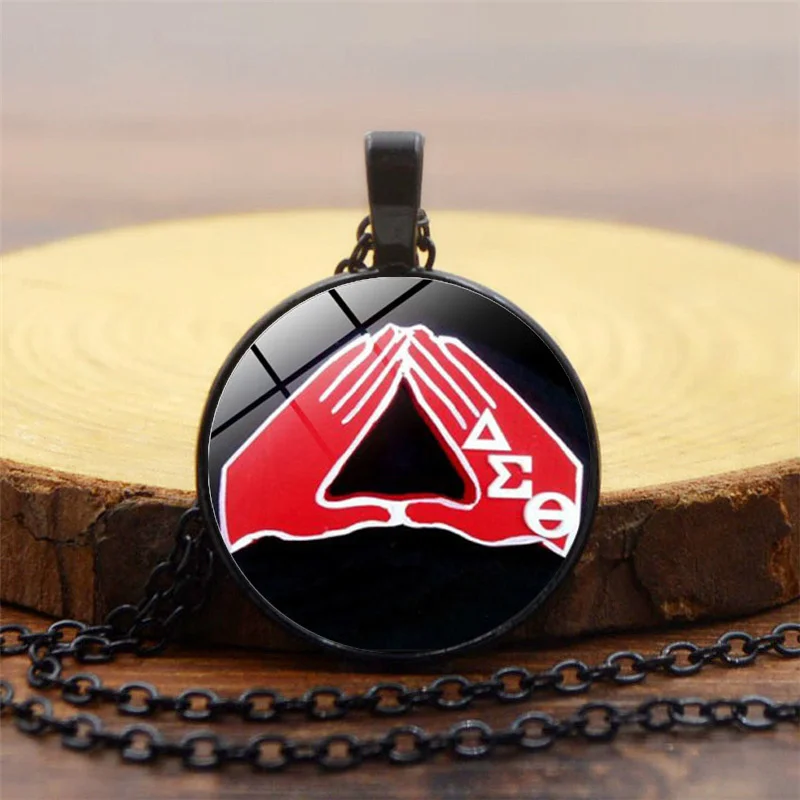 new Fashion Greek Greece Sorority Fraternity Organization Delta Sigma Theta Symbol Jewelry Glass Cabochon Pendant Women Necklac
new Fashion Greek Greece Sorority Fraternity Organization Delta Sigma Theta Symbol Jewelry Glass Cabochon Pendant Women Necklac