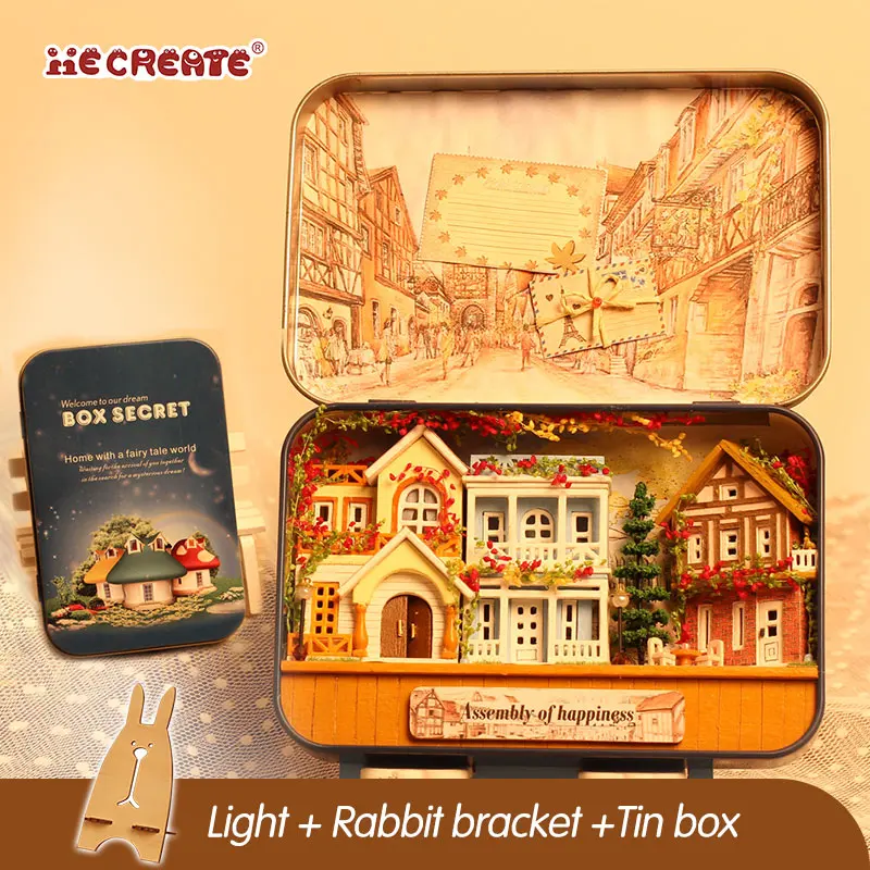 Puzzle Toy DIY Doll House Furnitures Countryside Box Theatre Nostalgic Theme Miniature Scene Wooden Miniature Dollhouse
Puzzle Toy DIY Doll House Furnitures Countryside Box Theatre Nostalgic Theme Miniature Scene Wooden Miniature Dollhouse