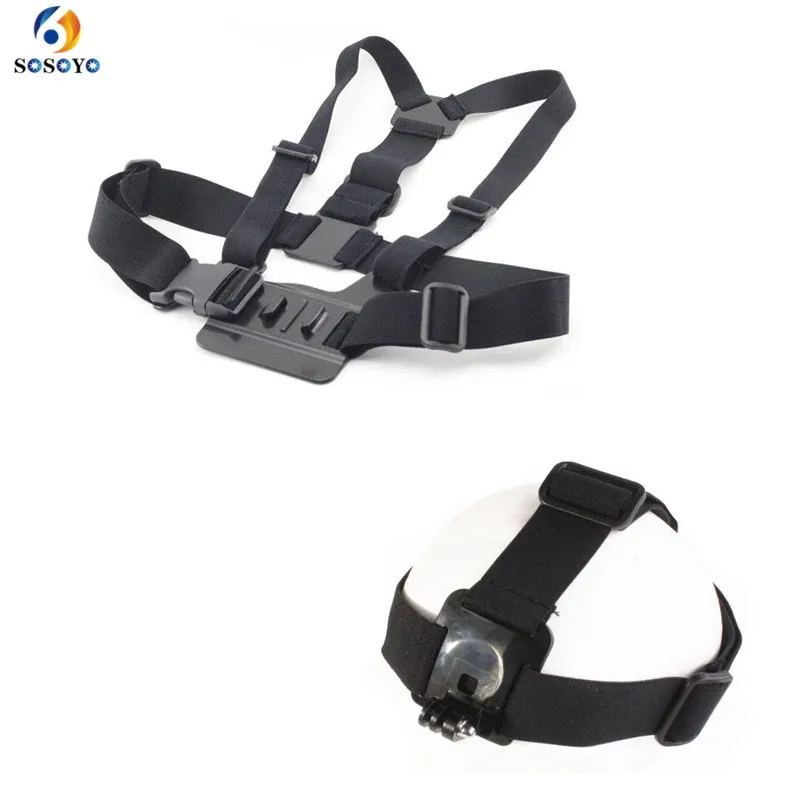 Adjustable Chest Strap + Head Strap Set Mount For gopro hero 4 3+ 3 2 1 Xiaomi SJ5000 SJ4000 Action Camera Accessories 
Adjustable Chest Strap + Head Strap Set Mount For gopro hero 4 3+ 3 2 1 Xiaomi SJ5000 SJ4000 Action Camera Accessories