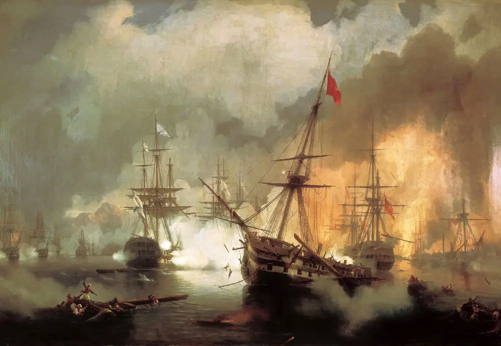Decorative Art Landscape Ships Oil painting on Canvas Battle of Navarino by Ivan Constantinovich Aivazovsky Wall Art Handpainted
Decorative Art Landscape Ships Oil painting on Canvas Battle of Navarino by Ivan Constantinovich Aivazovsky Wall Art Handpainted