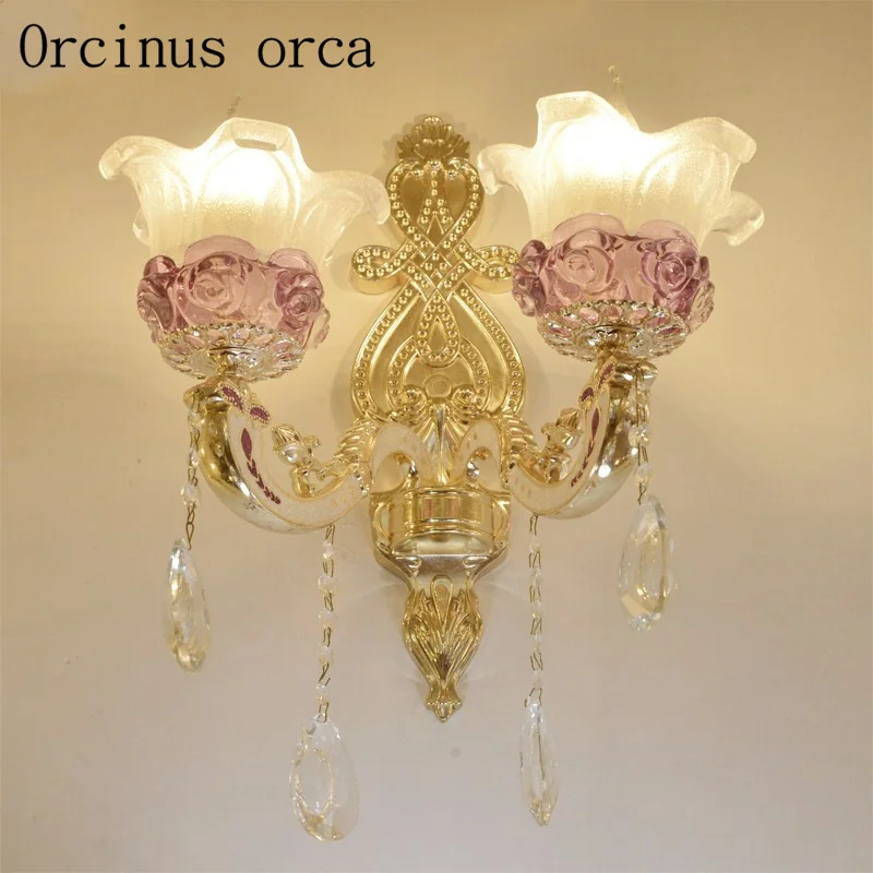 European luxury alloy crystal wall lamp living room restaurant aisle bedroom bedside wall lamp free shipping
European luxury alloy crystal wall lamp living room restaurant aisle bedroom bedside wall lamp free shipping