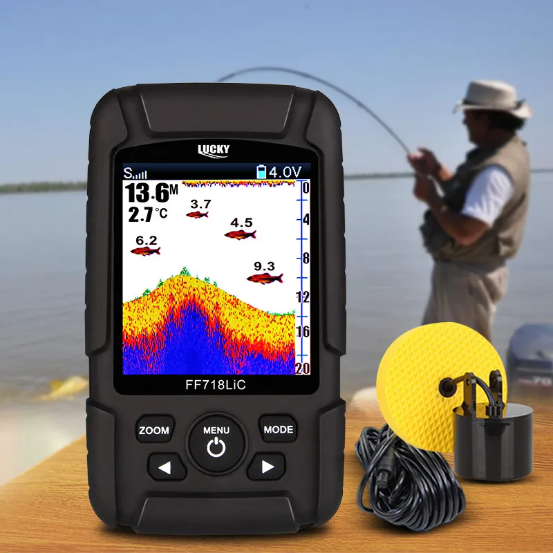 Russian menu!LUCKY FF718LiC-T 2.8" Color LCD Portable Fish Finder 328ft/100m Detection Depth Finder
Russian menu!LUCKY FF718LiC-T 2.8" Color LCD Portable Fish Finder 328ft/100m Detection Depth Finder