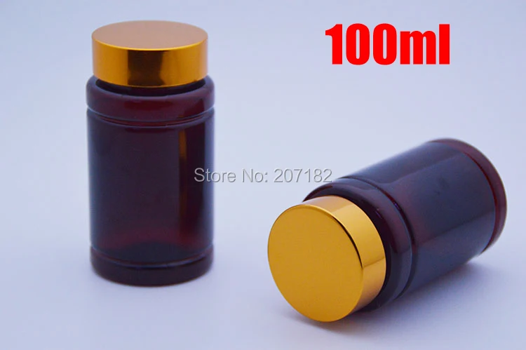 100pcs 100ml TOP Amber PET Bottle,Capsules/Pills/Powder/Vitamins Bottles, Medicine Plastic Bottles -- Bright Golden Screw Caps
100pcs 100ml TOP Amber PET Bottle,Capsules/Pills/Powder/Vitamins Bottles, Medicine Plastic Bottles -- Bright Golden Screw Caps