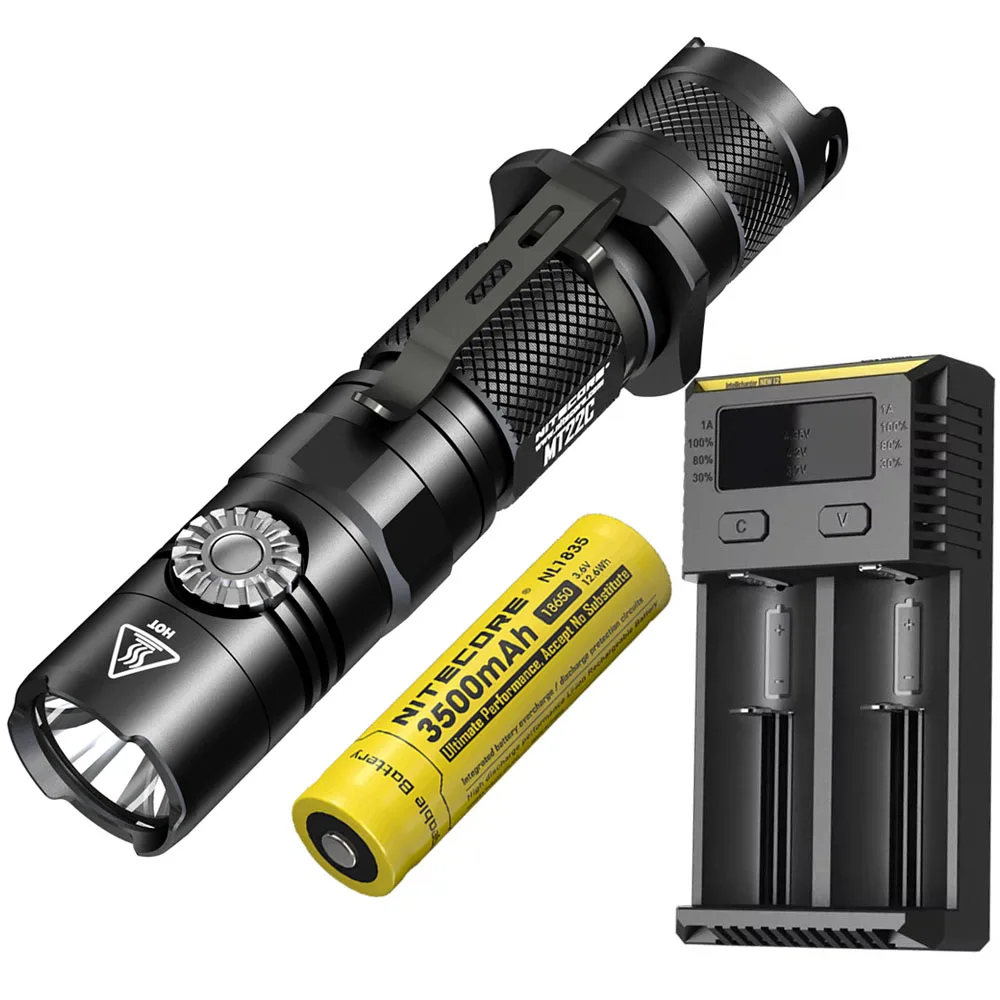 NITECORE MT22C Tactical Flashlight CREE XP-L HD V6 max 1000 lumen 8600cd Rotary Switch beam throw 185 meter outdoor search torch
NITECORE MT22C Tactical Flashlight CREE XP-L HD V6 max 1000 lumen 8600cd Rotary Switch beam throw 185 meter outdoor search torch