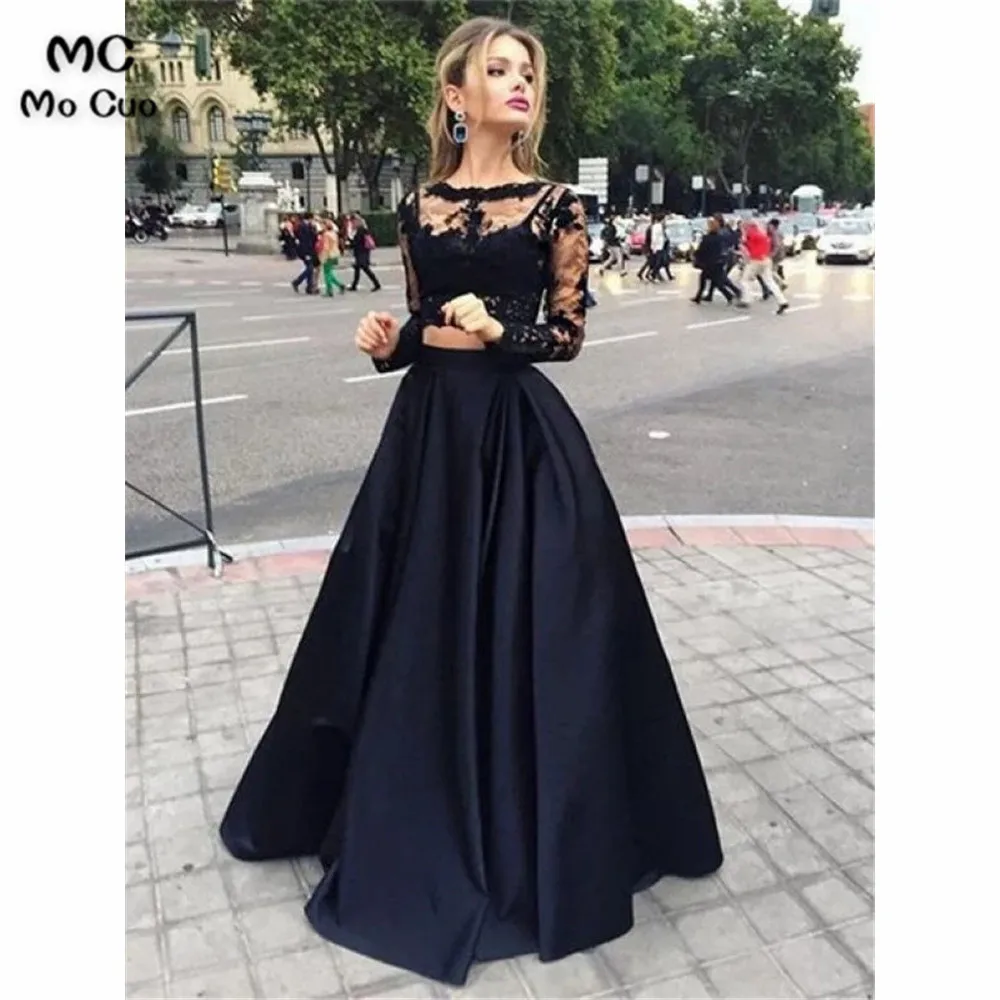Sheer Lace Bateau Prom Dresses Long Sleeves Floor-Length dress for graduation Satin Evening Party Dress for Women
Sheer Lace Bateau Prom Dresses Long Sleeves Floor-Length dress for graduation Satin Evening Party Dress for Women