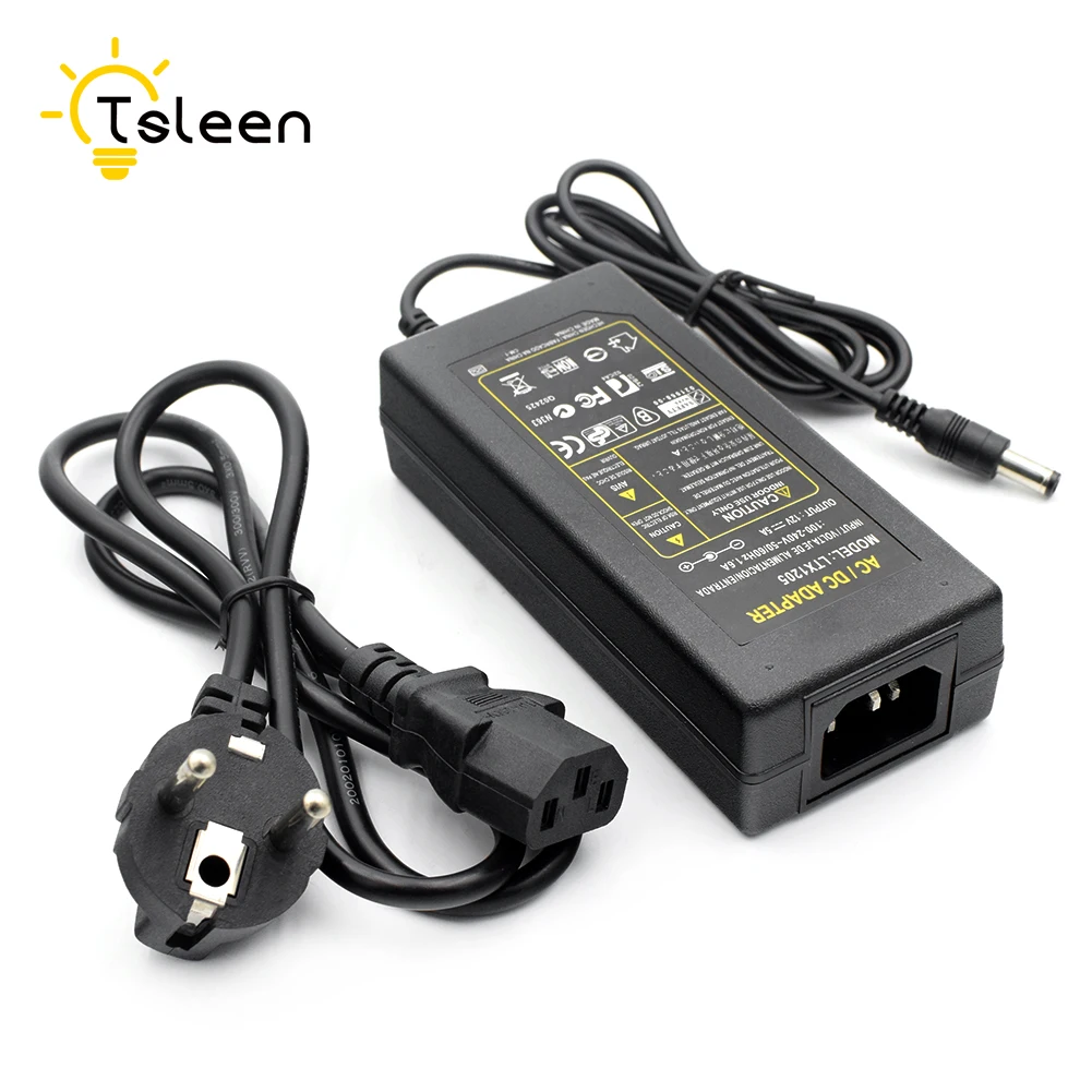 NEW DC LED Power Supply Charger Transformer Adapter 5A 110V 220V to 12V For LED Strip 5050 3528 EU US AU UK Cord Plug Sock
NEW DC LED Power Supply Charger Transformer Adapter 5A 110V 220V to 12V For LED Strip 5050 3528 EU US AU UK Cord Plug Sock