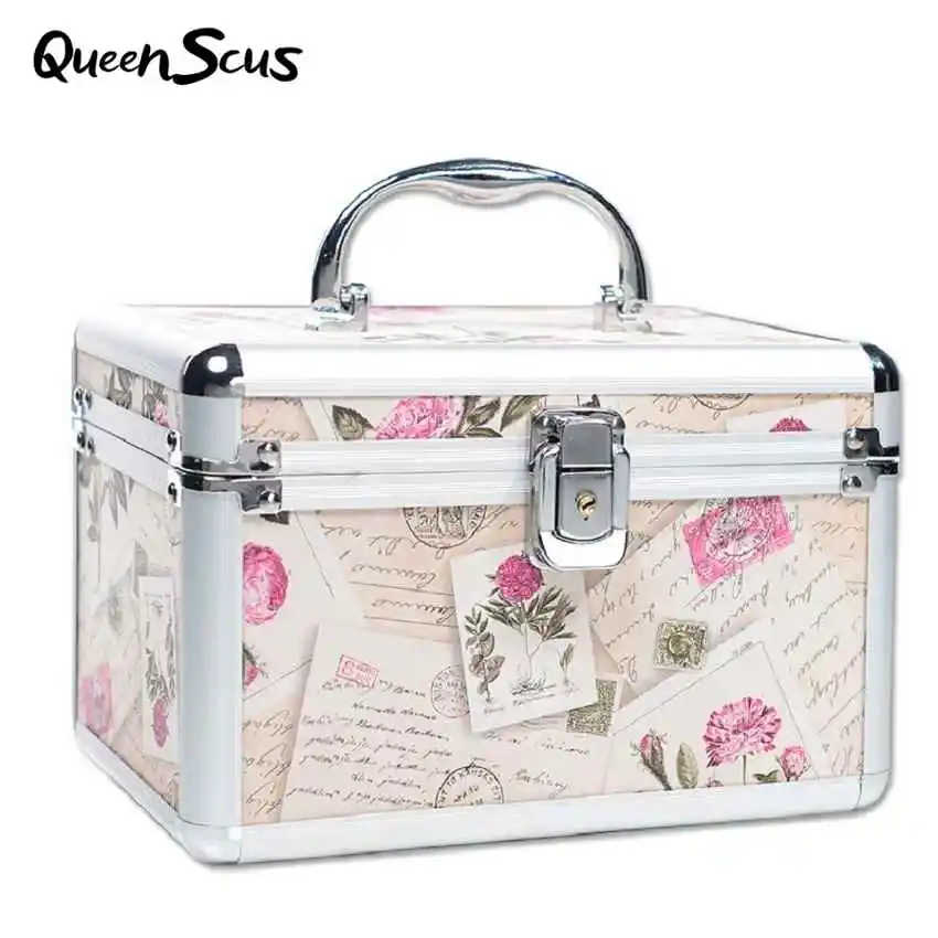 Professional Aluminum Makeup Case Portable Travel Jewelry Cosmetic Organizer Box With Mirror Beauty Vanity Brush Storage Bag
Professional Aluminum Makeup Case Portable Travel Jewelry Cosmetic Organizer Box With Mirror Beauty Vanity Brush Storage Bag