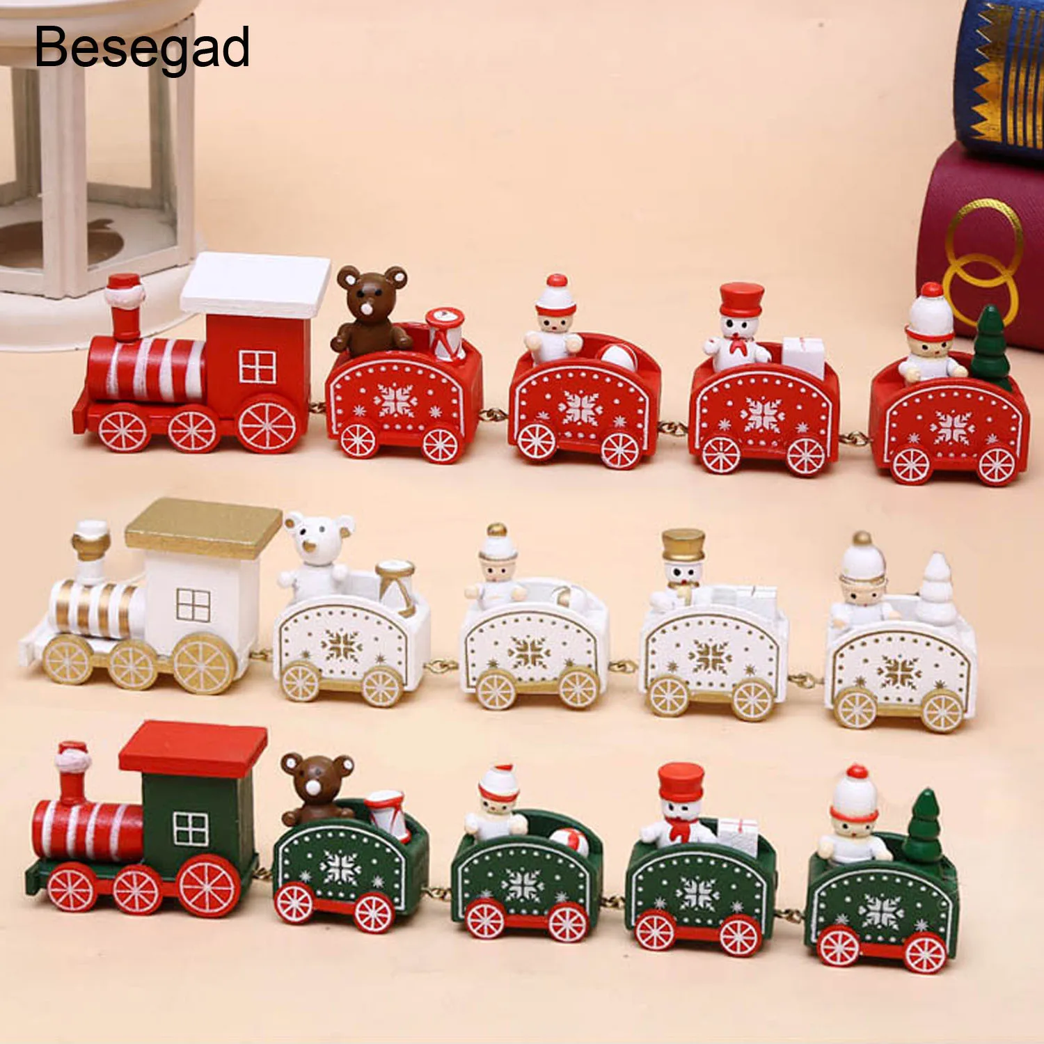 Cute Funny Creative Cartoon Christmas Wooden Train Snowman Bear Toys Baubles Ornaments Home Party Decoration Kids Children Gifts
Cute Funny Creative Cartoon Christmas Wooden Train Snowman Bear Toys Baubles Ornaments Home Party Decoration Kids Children Gifts