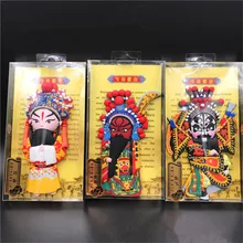 Creative Rubber 3D Chinese Peking Opera Mask Characters Four Beauties Beijing China Souvenirs Fridge Magnet Home