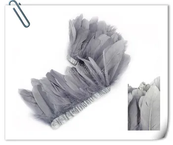 New !10yard/lot grey Goose feather ribbons/strips/scarf 15-20cm beautiful goose feather plumes for DIY Party Craft decoration
New !10yard/lot grey Goose feather ribbons/strips/scarf 15-20cm beautiful goose feather plumes for DIY Party Craft decoration